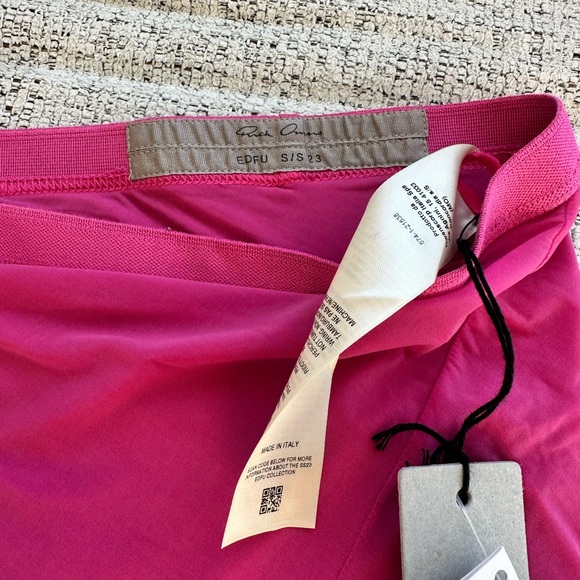 NWT Rick Owens Wolfy Mini Skirt Hot Pink IT42 - Picture 5 of 6